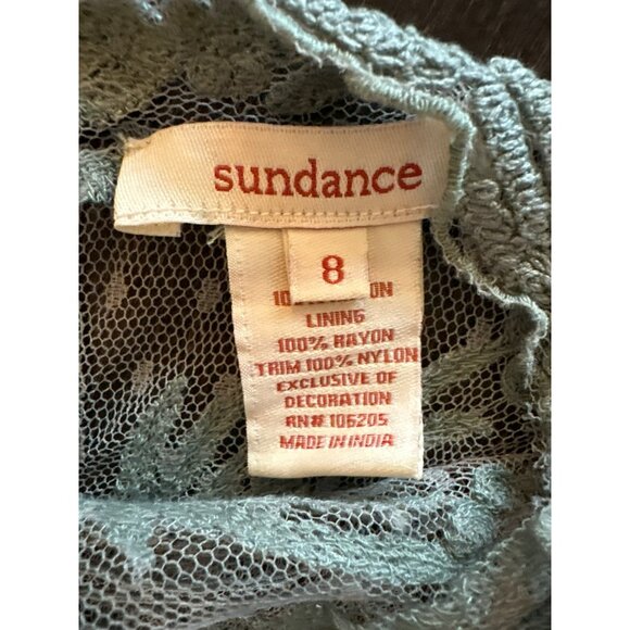 Sundance Sage Green Victorian Romance Dress Size 8 - Picture 5 of 10